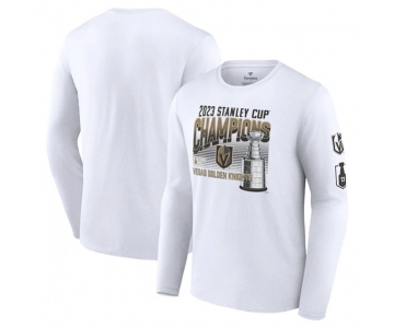 Men's Vegas Golden Knights White 2023 Stanley Cup Champions Long Sleeve T-Shirt