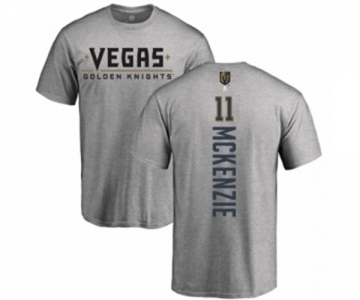 NHL Adidas Vegas Golden Knights #11 Curtis McKenzie Gray Backer T-Shirt