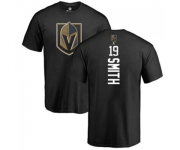 NHL Adidas Vegas Golden Knights #19 Reilly Smith Black Backer T-Shirt