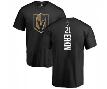 NHL Adidas Vegas Golden Knights #21 Cody Eakin Black Backer T-Shirt