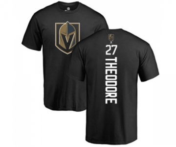 NHL Adidas Vegas Golden Knights #27 Shea Theodore Black Backer T-Shirt