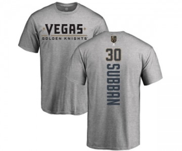 NHL Adidas Vegas Golden Knights #30 Malcolm Subban Gray Backer T-Shirt