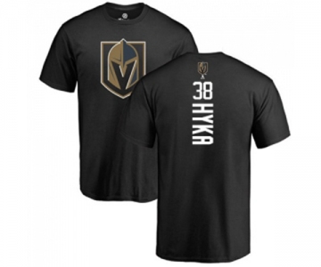 NHL Adidas Vegas Golden Knights #38 Tomas Hyka Black Backer T-Shirt