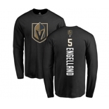 NHL Adidas Vegas Golden Knights #5 Deryk Engelland Black Backer Long Sleeve T-Shirt