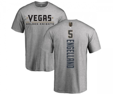 NHL Adidas Vegas Golden Knights #5 Deryk Engelland Gray Backer T-Shirt