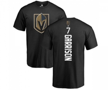 NHL Adidas Vegas Golden Knights #7 Jason Garrison Black Backer T-Shirt