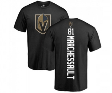 NHL Adidas Vegas Golden Knights #81 Jonathan Marchessault Black Backer T-Shirt