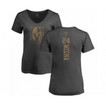 Hockey Women's Vegas Golden Knights #24 Jaycob Megna Charcoal One Color Backer T-Shirt