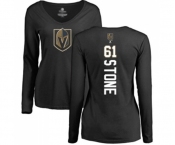 Hockey Women's Vegas Golden Knights #61 Mark Stone Black Backer Slim Fit Long Sleeve T-Shirt