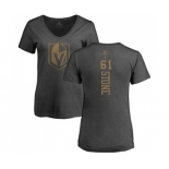 Hockey Women's Vegas Golden Knights #61 Mark Stone Charcoal One Color Backer T-Shirt