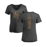 NHL Women Adidas Vegas Golden Knights #20 Paul Thompson Charcoal One Color Backer T-Shirt