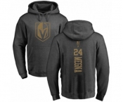 Hockey Vegas Golden Knights #24 Jaycob Megna Charcoal One Color Backer Pullover Hoodie