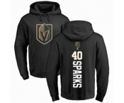 Hockey Vegas Golden Knights #40 Garret Sparks Black Backer Pullover Hoodie