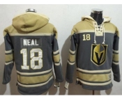 Men Vegas Golden Knights #18 James Neal Grey Sawyer Hooded NHL Sweatshirt