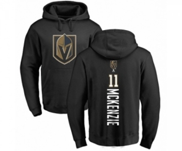 NHL Adidas Vegas Golden Knights #11 Curtis McKenzie Black Backer Pullover Hoodie