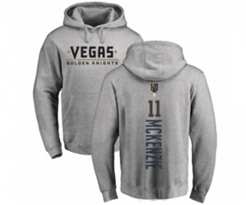 NHL Adidas Vegas Golden Knights #11 Curtis McKenzie Gray Backer Pullover Hoodie