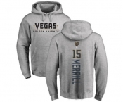 NHL Adidas Vegas Golden Knights #15 Jon Merrill Gray Backer Pullover Hoodie