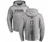 NHL Adidas Vegas Golden Knights #17 Vegas Strong Gray Backer Pullover Hoodie