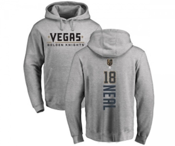 NHL Adidas Vegas Golden Knights #18 James Neal Gray Backer Pullover Hoodie