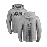 NHL Adidas Vegas Golden Knights #24 Oscar Lindberg Gray Backer Pullover Hoodie