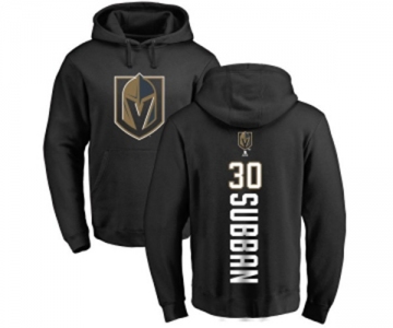 NHL Adidas Vegas Golden Knights #30 Malcolm Subban Black Backer Pullover Hoodie