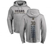 NHL Adidas Vegas Golden Knights #30 Malcolm Subban Gray Backer Pullover Hoodie