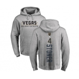 NHL Adidas Vegas Golden Knights #4 Clayton Stoner Gray Backer Pullover Hoodie