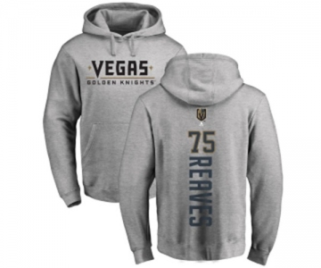 NHL Adidas Vegas Golden Knights #75 Ryan Reaves Gray Backer Pullover Hoodie