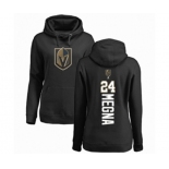 Hockey Women's Vegas Golden Knights #24 Jaycob Megna Black Backer Pullover Hoodie