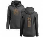 Hockey Women's Vegas Golden Knights #24 Jaycob Megna Charcoal One Color Backer Pullover Hoodie