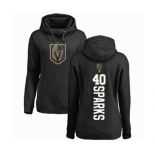 Hockey Women's Vegas Golden Knights #40 Garret Sparks Black Backer Pullover Hoodie