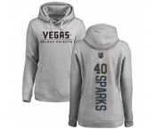 Hockey Women's Vegas Golden Knights #40 Garret Sparks Gray Backer Pullover Hoodie