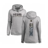 Hockey Women's Vegas Golden Knights #61 Mark Stone Gray Backer Pullover Hoodie