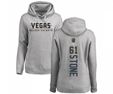 Hockey Women's Vegas Golden Knights #61 Mark Stone Gray Backer Pullover Hoodie