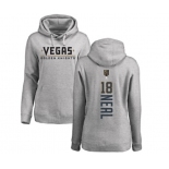 NHL Women Adidas Vegas Golden Knights #18 James Neal Gray Backer Pullover Hoodie