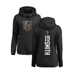 NHL Women Adidas Vegas Golden Knights #19 Reilly Smith Black Backer Pullover Hoodie