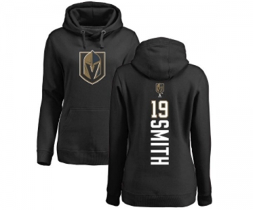 NHL Women Adidas Vegas Golden Knights #19 Reilly Smith Black Backer Pullover Hoodie