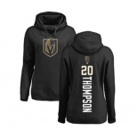 NHL Women Adidas Vegas Golden Knights #20 Paul Thompson Black Backer Pullover Hoodie