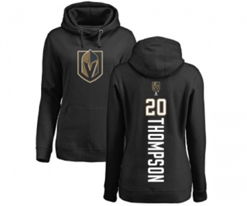 NHL Women Adidas Vegas Golden Knights #20 Paul Thompson Black Backer Pullover Hoodie