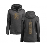 NHL Women Adidas Vegas Golden Knights #20 Paul Thompson Charcoal One Color Backer Pullover Hoodie