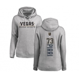 NHL Women Adidas Vegas Golden Knights #73 Brandon Pirri Gray Backer Pullover Hoodie