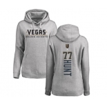 NHL Women Adidas Vegas Golden Knights #77 Brad Hunt Gray Backer Pullover Hoodie