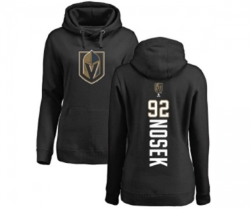 NHL Women Adidas Vegas Golden Knights #92 Tomas Nosek Black Backer Pullover Hoodie