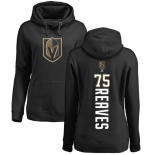 NHL Women's Adidas Vegas Golden Knights #75 Ryan Reaves Black Backer Pullover Hoodie