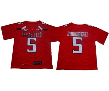 Red Raiders #5 Patrick Mahomes Red Limited Stitched College Jersey