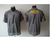 NCAA West Virginia Mountaineers Tavon Austin 1 Grey College Football Jersey