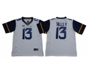 West Virginia Mountaineers 13 David Sills V White Nike College Football Jersey