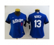 Women's Nike Los Angeles Dodgers #13 Max Muncy Blue City Player Jersey