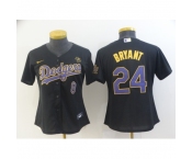 Women's Nike Los Angeles Dodgers #24 Kobe Bryant Black Jersey