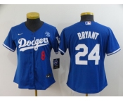 Women's Nike Los Angeles Dodgers #24 Kobe Bryant Blue Champions Authentic Jersey